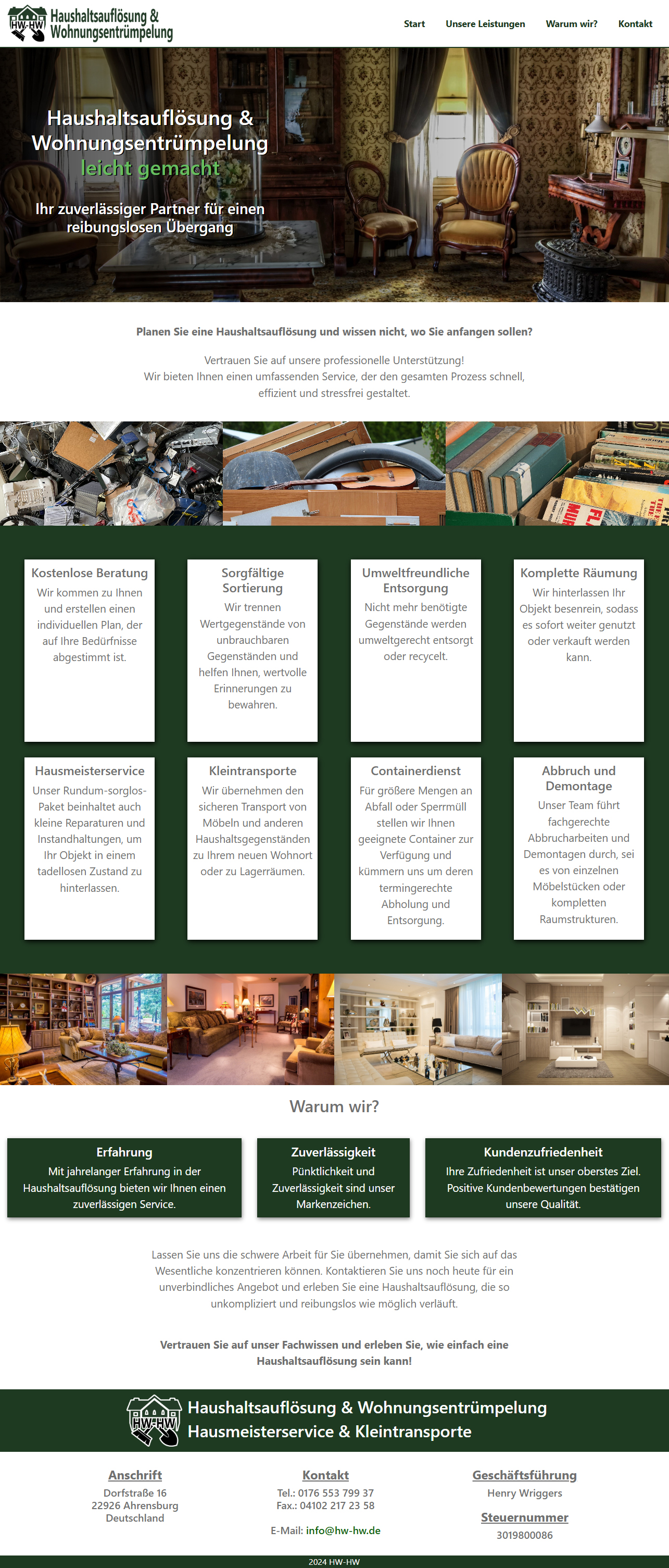 Desktopvorschau HW-HW Haushaltsauflösung & Wohnungsentrümpelung
